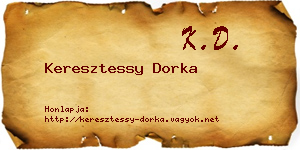 Keresztessy Dorka névjegykártya
